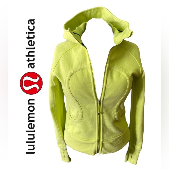 lululemon athletica Tops - Sz 10 Lululemon Lemoncello coloured Scuba Hoodie